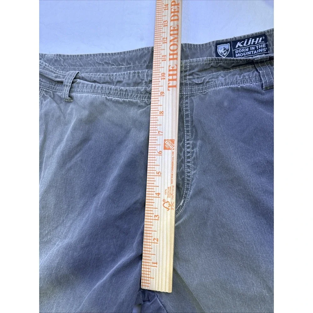 Kuhl  SHORTS MENS 36  BRN GRAY Vintage Patina Dye Hiking, Climbing, Rock